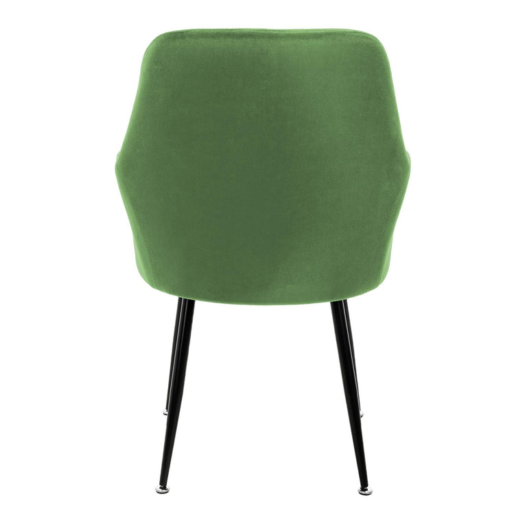 Set van 2 eetkamerstoelen Zel velvet