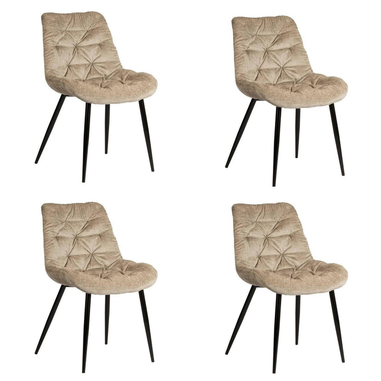 Set van 4 eetkamerstoelen Louis