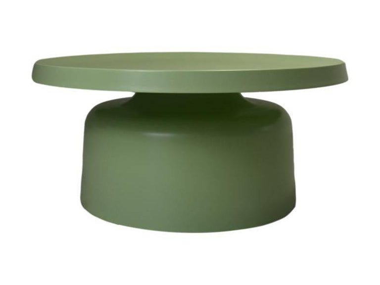 Ronde Salontafel Mara-75x75x35-Licht Groen-Metaal