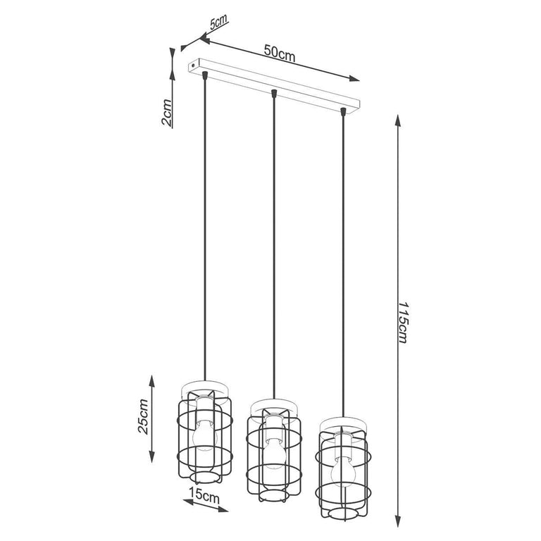 Hanglamp Gotto 3-lichts