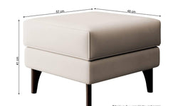 Hocker Casara velvet