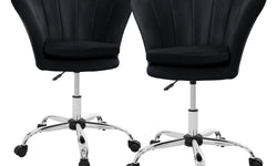 Set van 2 bureaustoelen Tulin velvet