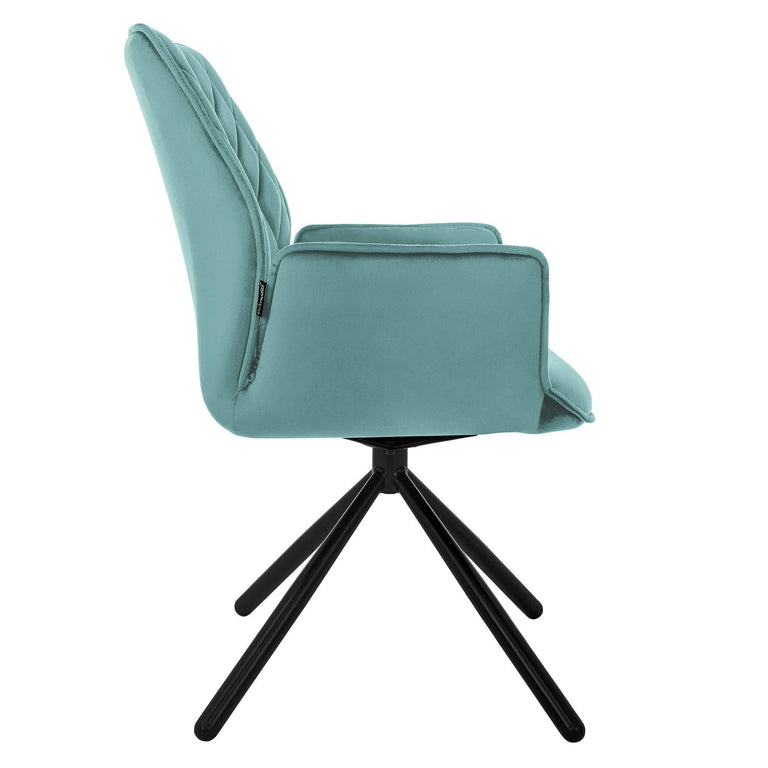 Set van 2 eetkamerstoelen Hale velvet