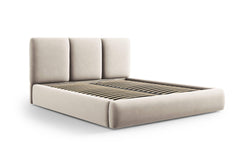 Bedframe Nicolas velvet met opbergruimte en hoofdbord 140 x 200 cm