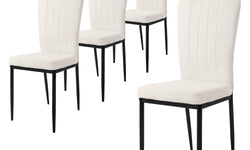 Set van 4 eetkamerstoelen Garcia velvet