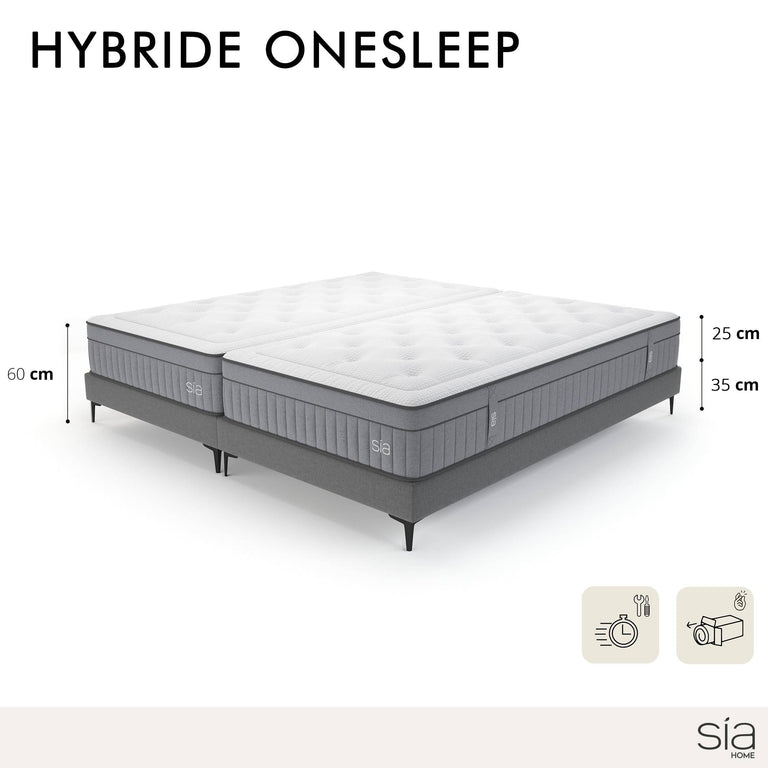 sia-home-set-van2matrassen onesleep en 2 bedframes celeste-wit-geweven-stof-bedden- matrassen-meubels4