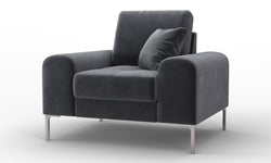 naduvi collection-fauteuil rime velvet-antraciet--polyester met velvet touch-stoelen & fauteuils-meubels2