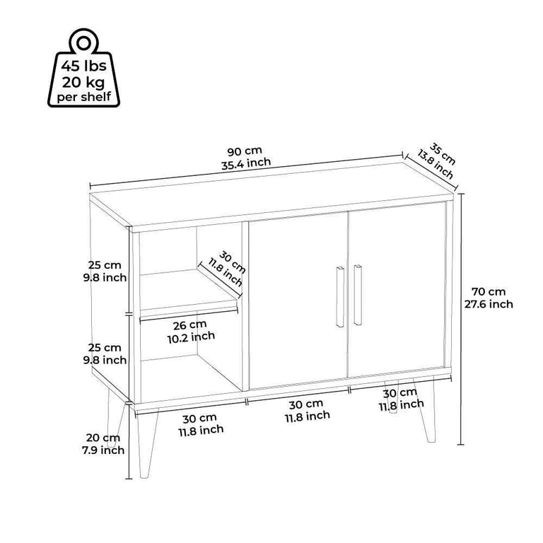 Dressoir Cordusio met vakken