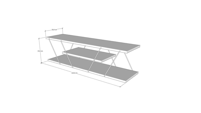 Set van salontafel en wandrekken Epsiolon