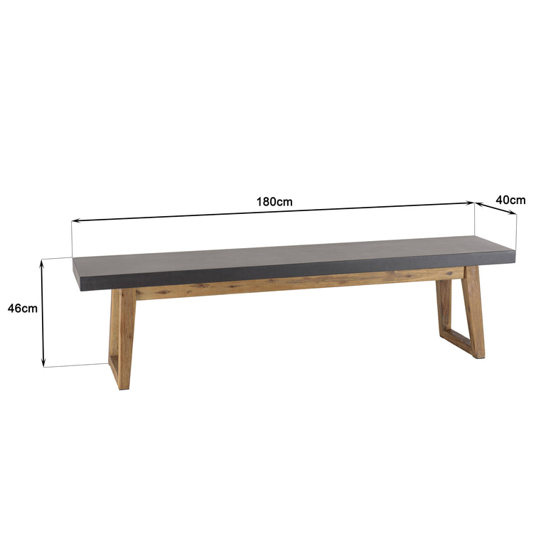 Tuintafel met 2 tuinbanken Karel