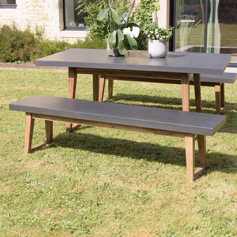 Tuintafel met 2 tuinbanken Karel