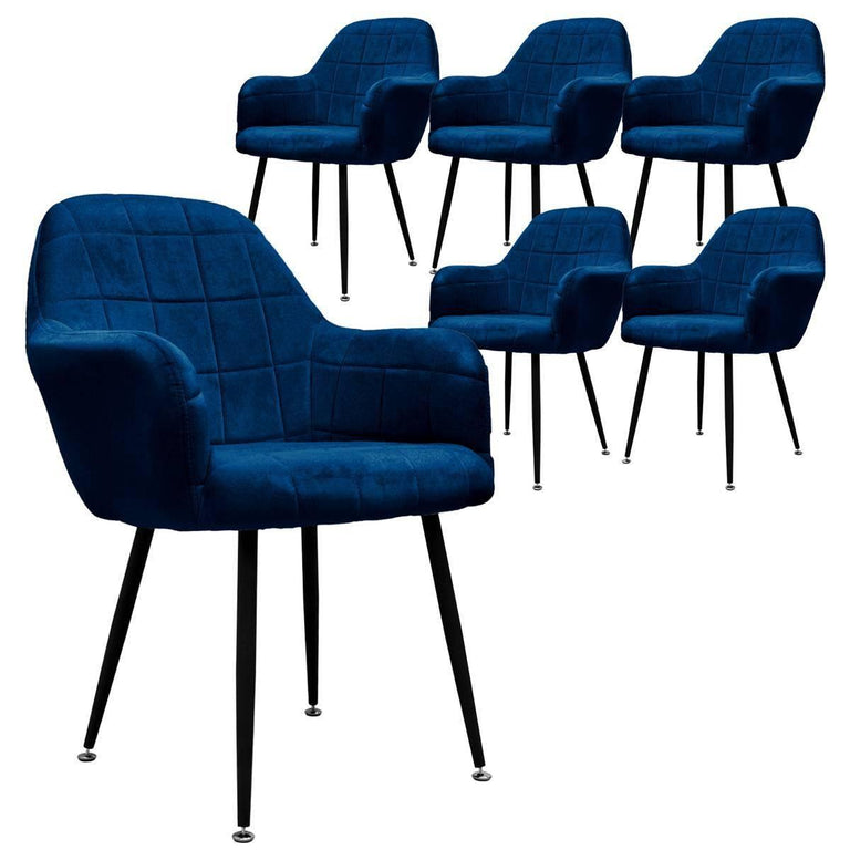 Set van 6 eetkamerstoelen Apollo