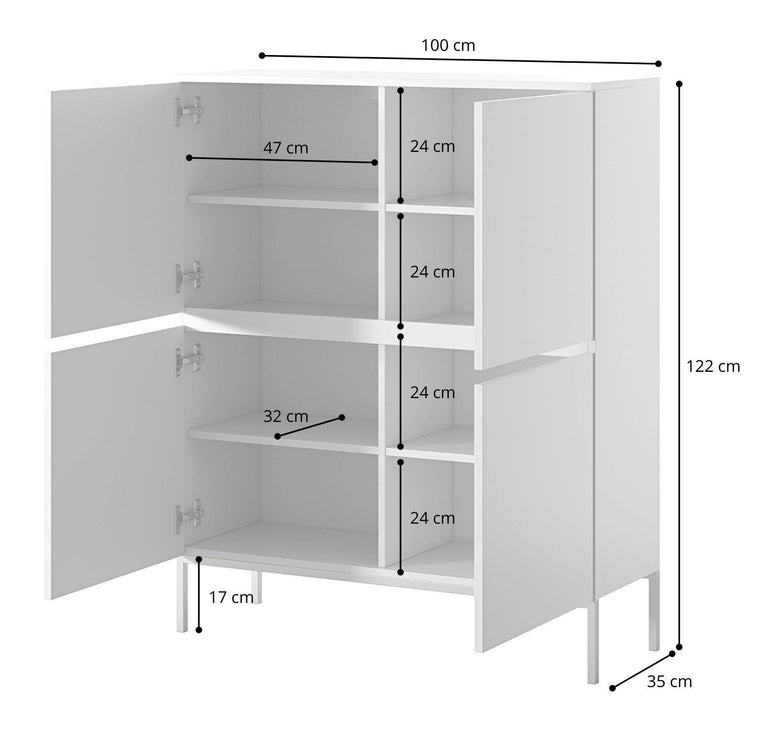 Dressoir Kate 4 deurs