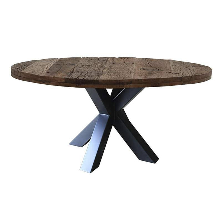 Eettafel Reno rond wagonhout