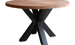 Onbehandelde eettafel Fox rond