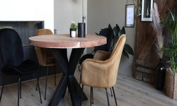 Onbehandelde eettafel Fox rond