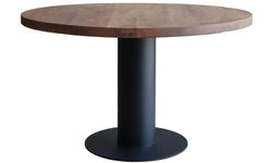 Onbehandelde eettafel German rond acaciahout