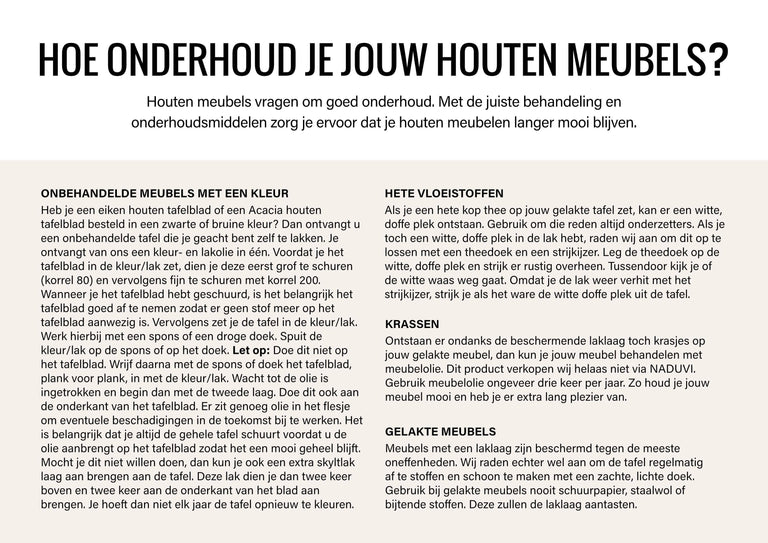 Onbehandeld tafelblad Tim eikenhout