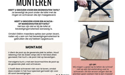 Onbehandelde eettafel Donna