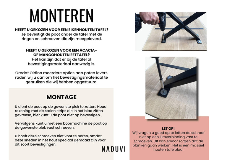 Onbehandelde eettafel Charleston rond acaciahout