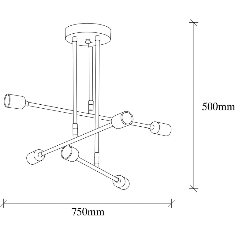 Glas hanglamp woonkamer Felien