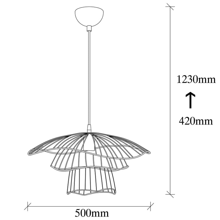 Zwarte hanglamp eettafel Lara