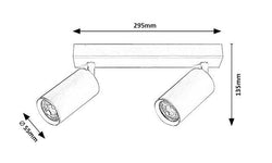 2-lichts spotlamp Solo