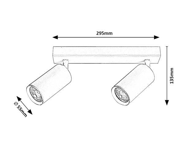 2-lichts spotlamp Solo