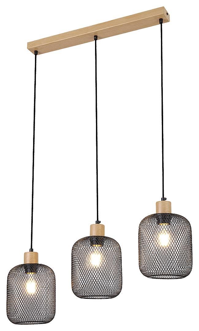 3-lichts hanglamp Grendel