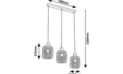 3-lichts hanglamp Grendel