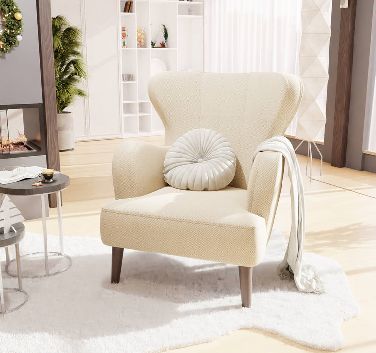 Fauteuil Lenna structuur stof