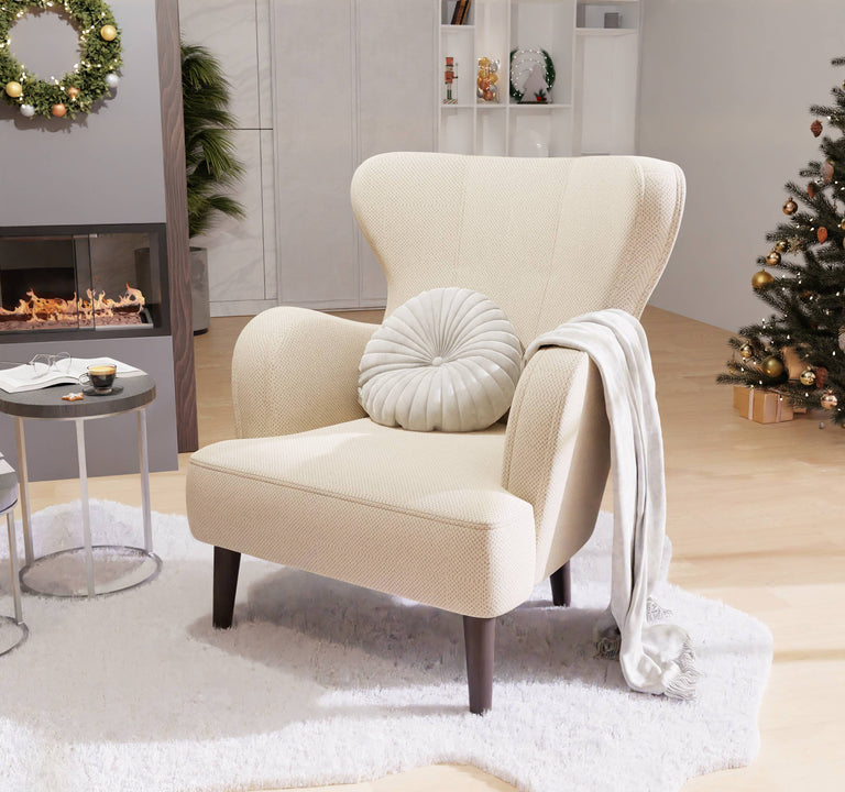 Fauteuil Lenna structuur stof