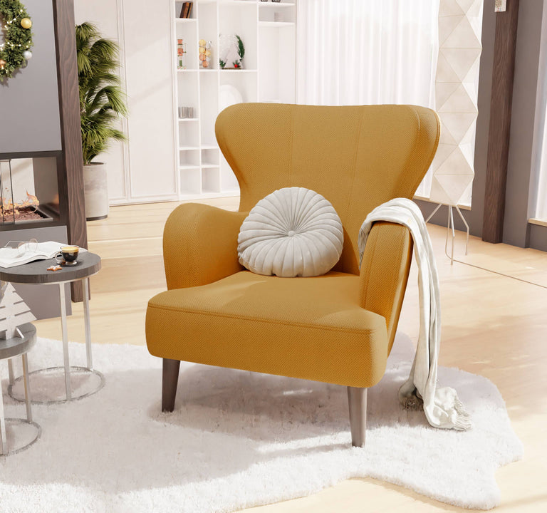 Fauteuil Lenna structuur stof