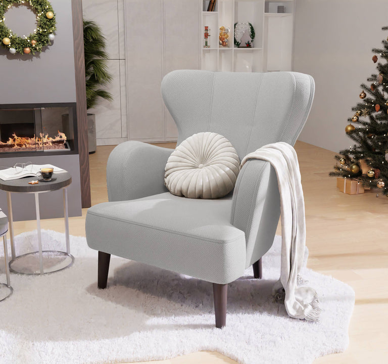 Fauteuil Lenna structuur stof