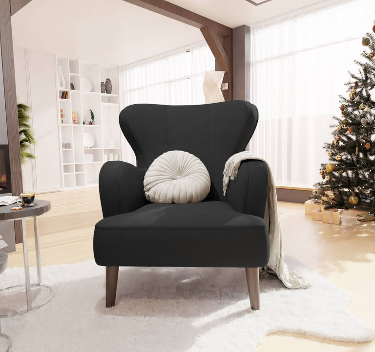 Fauteuil Lenna structuur stof