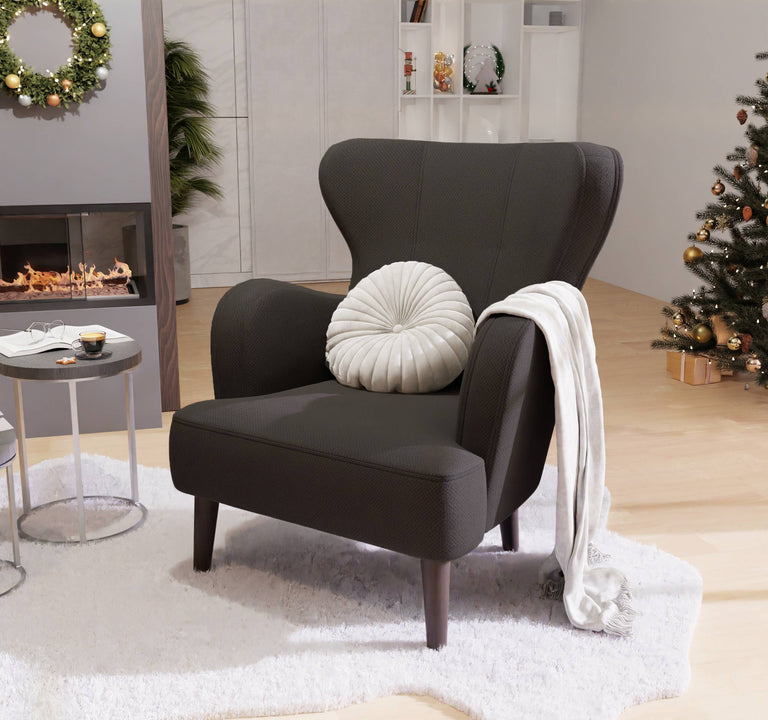 Fauteuil Lenna structuur stof