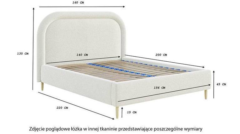 Bedframe Lorena inclusief matras 160 x 220 cm