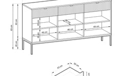 Dressoir Louis 3 deurs 3 lades