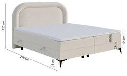 Bedframe Lorena inclusief matras 180 x 220 cm