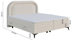 Bedframe Lorena inclusief matras 180 x 220 cm