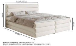 Bedframe Alessa inclusief matras 140 x 200 cm