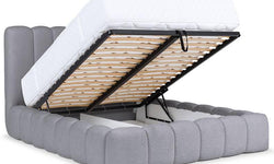 Bedframe Chusso bouclé met opbergvak 200 x 220 cm