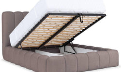 Bedframe Chusso bouclé met opbergvak 200 x 220 cm