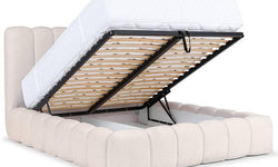 Bedframe Chusso bouclé met opbergvak 200 x 220 cm