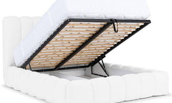 Bedframe Chusso bouclé met opbergvak 200 x 220 cm