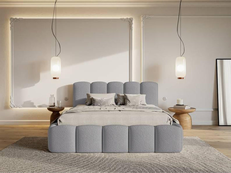 Bedframe Chloe II bouclé met opbergvak 180 x 220 cm