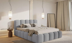 Bedframe Chloe II bouclé met opbergvak 180 x 220 cm