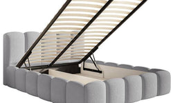 Bedframe Chloe II bouclé met opbergvak 180 x 220 cm