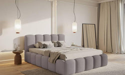 Bedframe Chloe II bouclé met opbergvak 180 x 220 cm