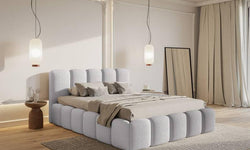 Bedframe Chloe II bouclé met opbergvak 180 x 220 cm